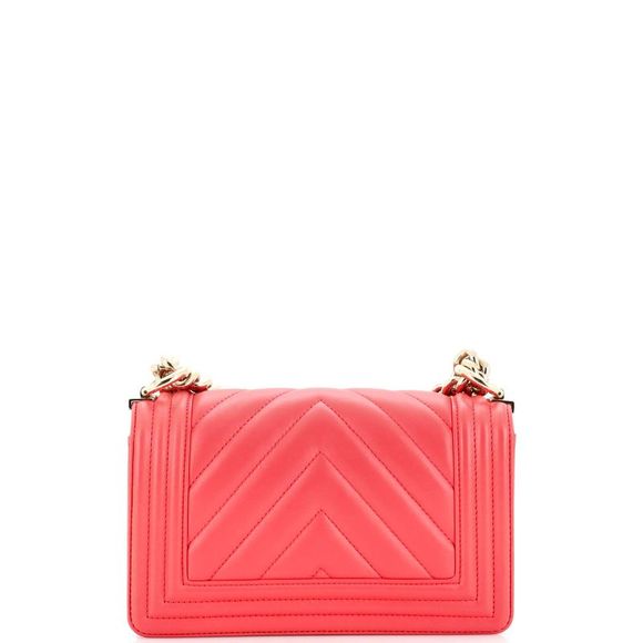 Chanel Boy Flap Bag Chevron Calfskin Small Pink - Picture 4 of 11